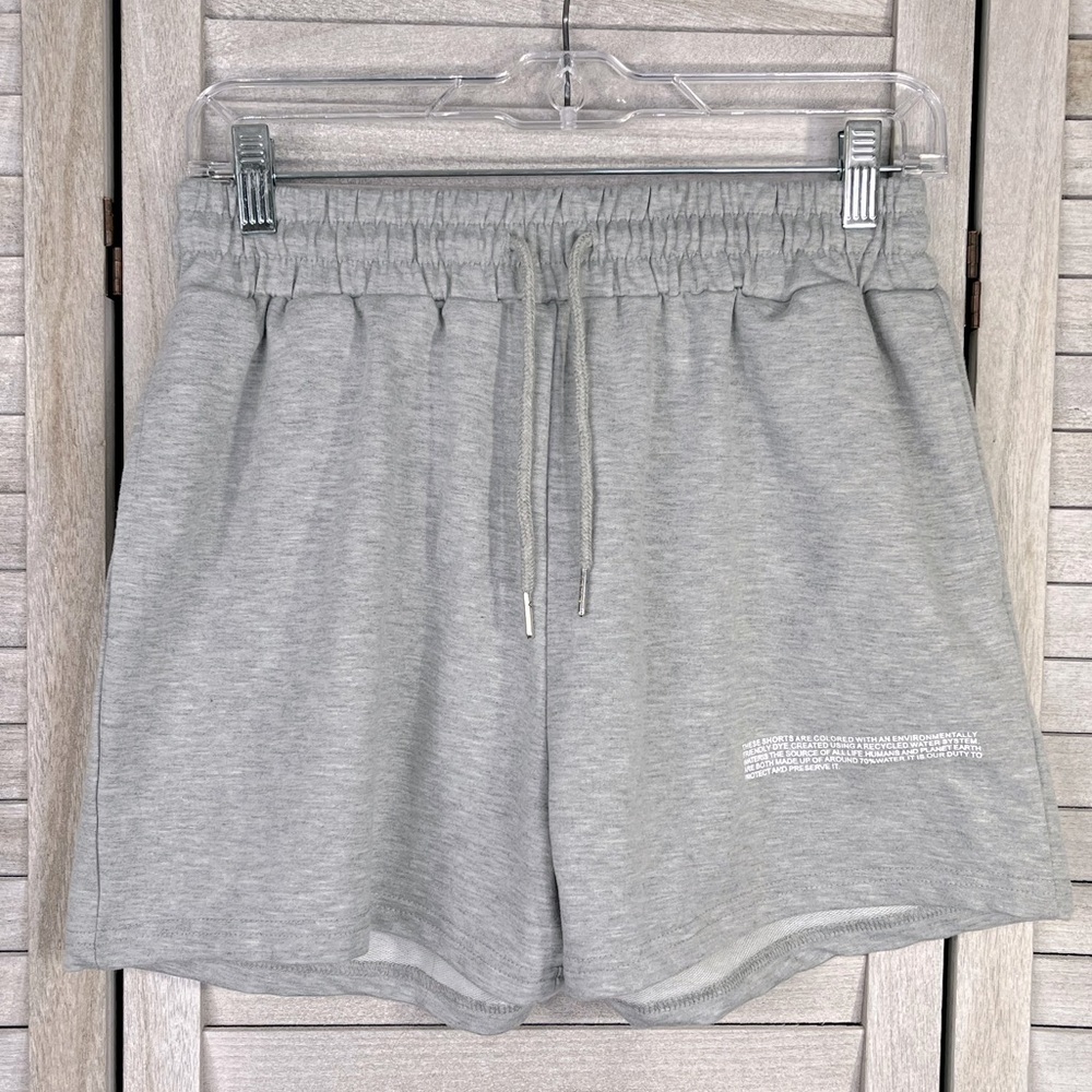 BLUSH MARK Casual Pull On Shorts Gray-Large